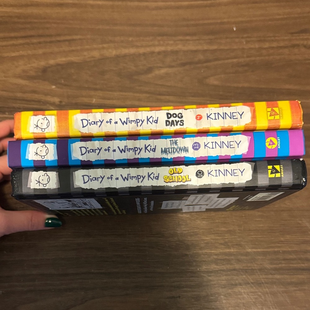 Diary of a Wimpy Kid Book Set - Black, Purple, Yellow - Picture 2 of 3
